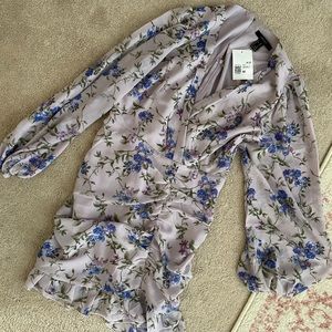 Floral lavender spring dress